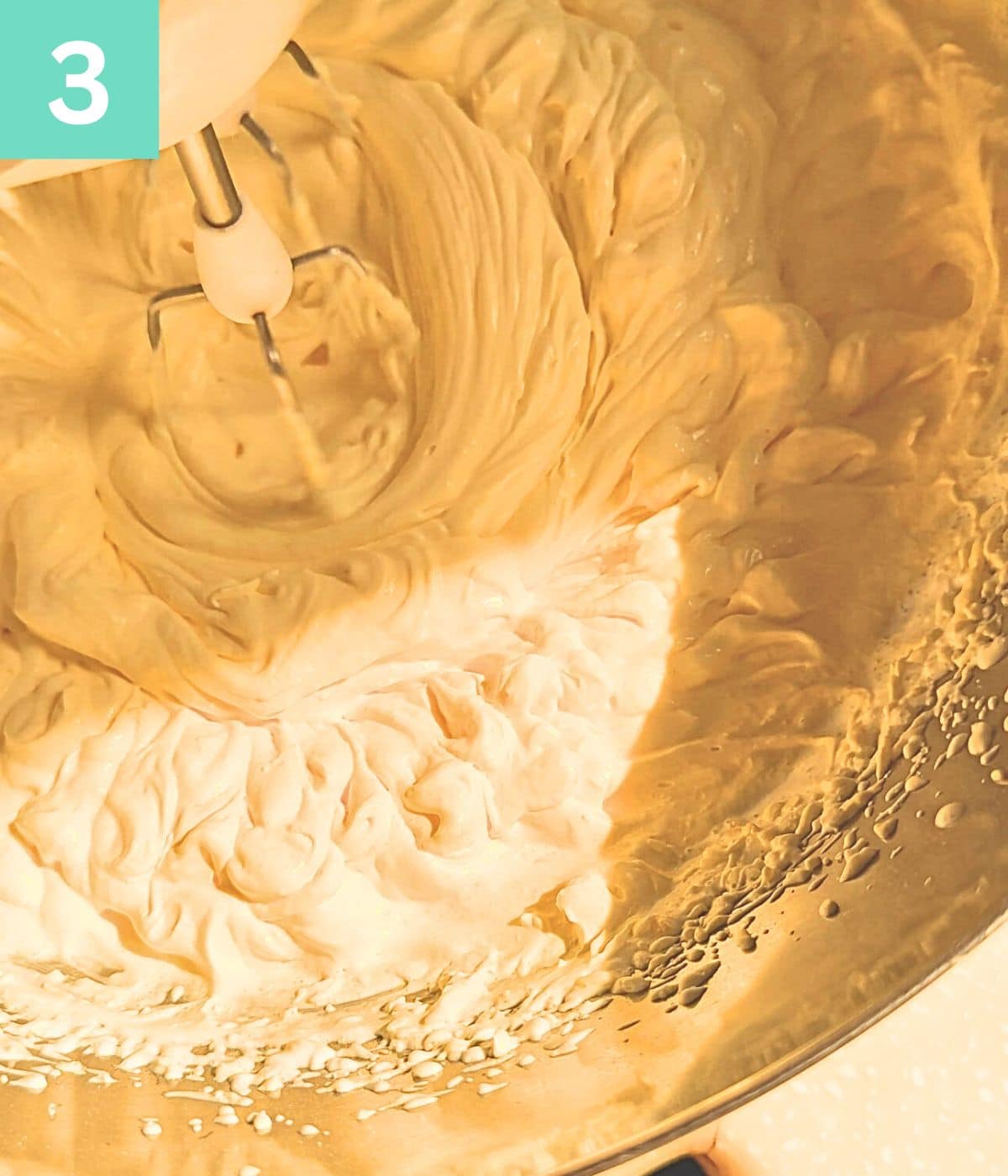 smooth caramel cream ready.