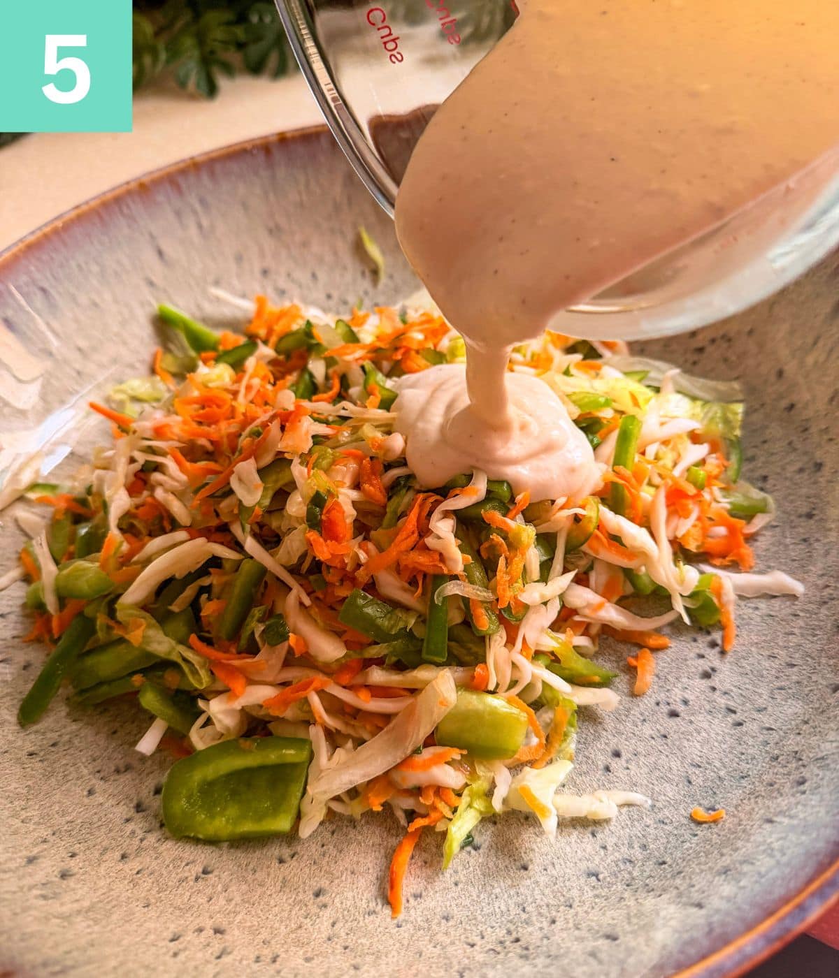 add prepared sauce to the vegetables.