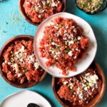 carrot halwa served in various plates.