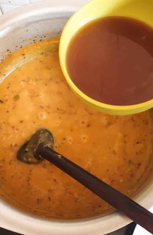 Tangy Savory Oatmeal and Lentil