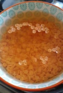 soaked red lentils