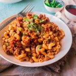 Qeema macaroni