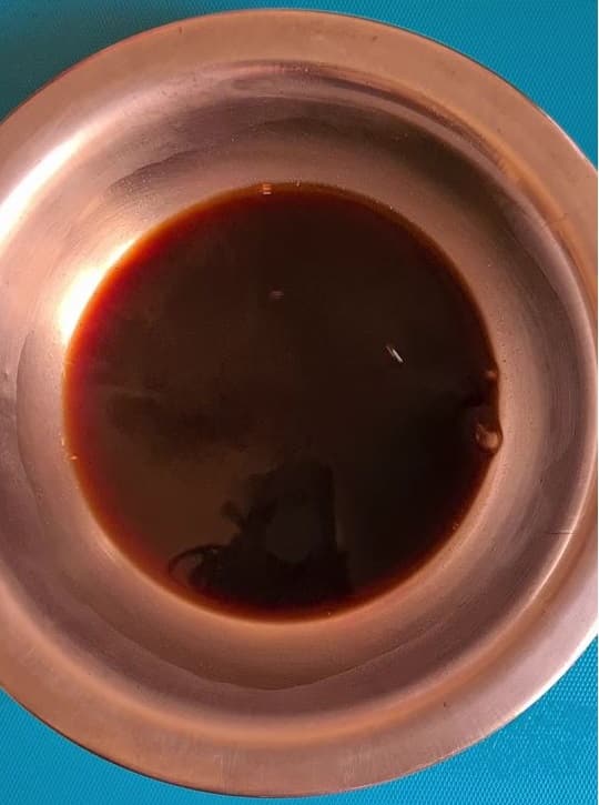 coffee dissolved in water in a bowl
