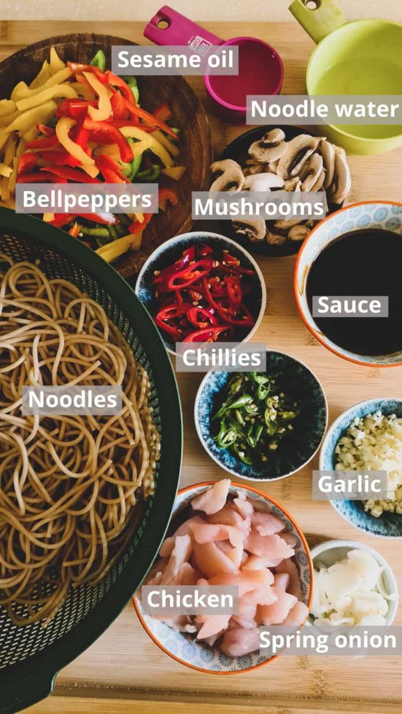 labelled ingredients shown for the noodles