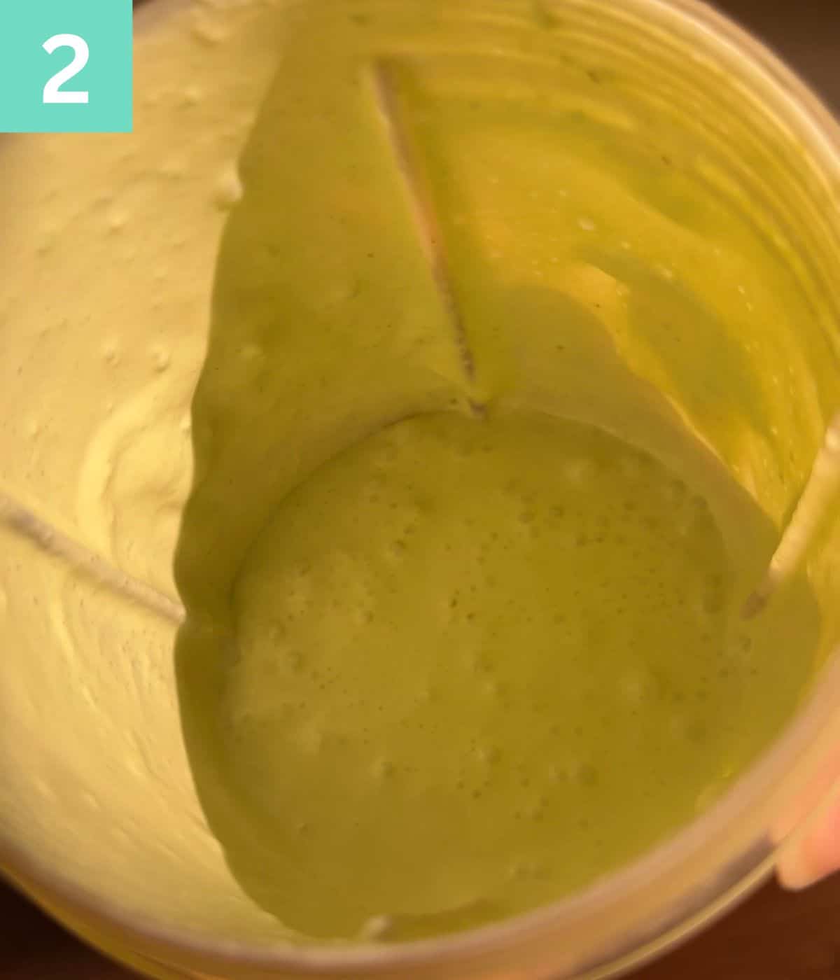 step 2: yogurt and chili paste in the blender cup.