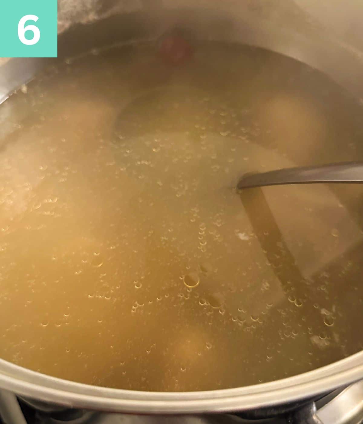 chicken yakhni/broth ready.