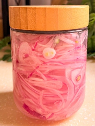 jarred pickled onions.